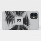 Initial ändern, Name hinzufügen (löschen), Schwarz Case-Mate iPhone Hülle (Rückseite (Horizontal))