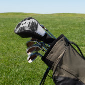 Initial ändern, Name hinzufügen (löschen), Schwarz Golf Headcover (In SItu)