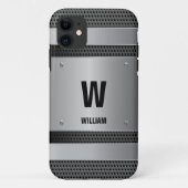 Initial ändern, Name hinzufügen (löschen), Silver  Case-Mate iPhone Hülle (Rückseite)