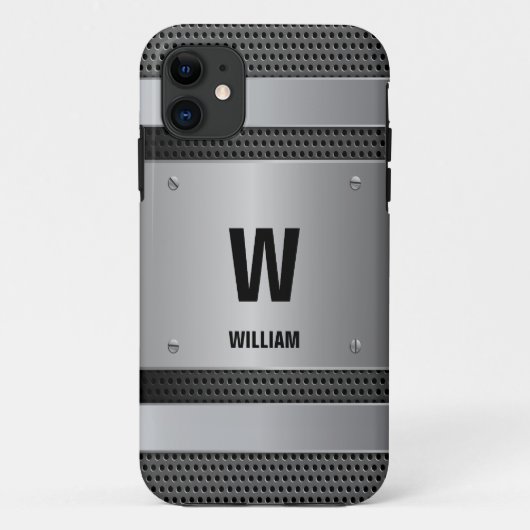 Initial ändern, Name hinzufügen (löschen), Silver  Case-Mate iPhone Hülle (Rückseite)