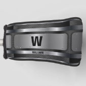 Initial ändern, Name hinzufügen (löschen), Silver Golf Headcover (Vorderseite)