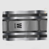 Initial ändern, Name hinzufügen (löschen), Silver  Golfhandtuch (Horizontal)