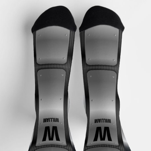 Initial ändern, Name hinzufügen (löschen), Silver Socken (Oben)