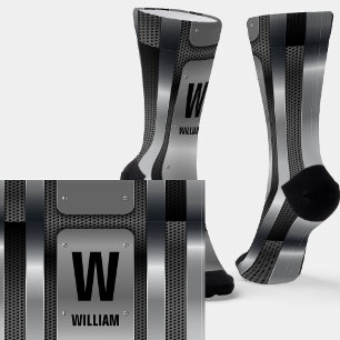 Initial ändern, Name hinzufügen (löschen), Silver Socken