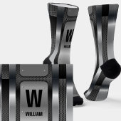 Initial ändern, Name hinzufügen (löschen), Silver Socken