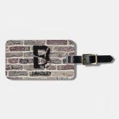 Initial ändern, Name hinzufügen (löschen), Wand ma Gepäckanhänger (Vorderseite horizontal)