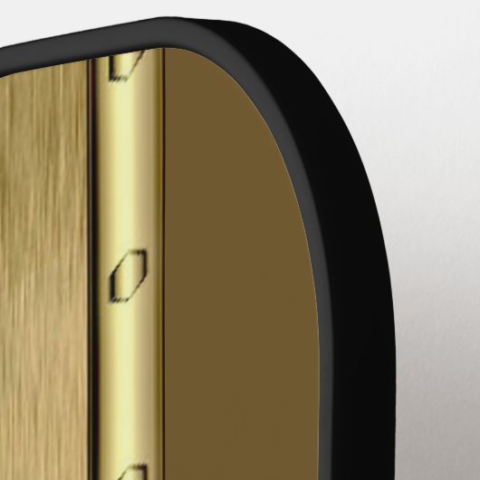 Initial ändern, Name hinzufügen, Metallbraun Pickleball Schläger (Linke Seite)