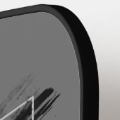 Initial ändern, Name hinzufügen, Schwarzer Pinsels Pickleball Schläger (Linke Seite)