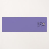 Initial-Aquarelllavene für Monogramm-Blume Yogamatte (Vorderseite (Horizontal))