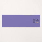 Initial-Aquarelllavene für Monogramm-Blume Yogamatte (Vorderseite (Horizontal))