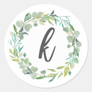 Initial-Aufkleber-Umschlag Aufkleber für Letter K
