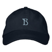 Initial "B" Designer Cap Bestickte Kappe (Vorderseite)