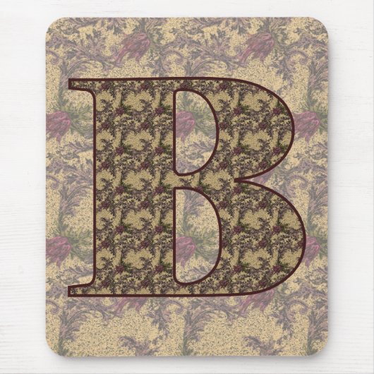 Initial-B-Elegant Mousepad (Vorne)
