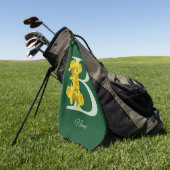 Initial B Ihr Name Golfhandtuch (Gras)
