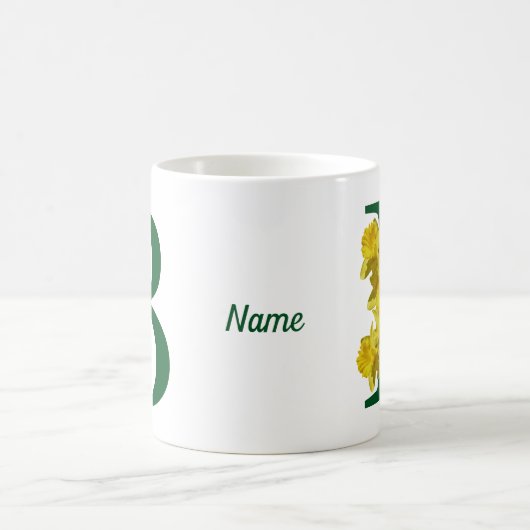 Initial B Ihr Name Kaffeetasse (Mittel)