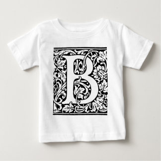 Initial B Monogramm. Muster für benutzerdefinierte Baby T-shirt