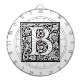 Initial B Monogramm. Muster für benutzerdefinierte Dartscheibe (vorne)