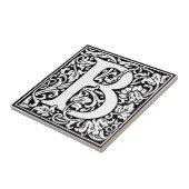 Initial B Monogramm. Muster für benutzerdefinierte Fliese (Seite)