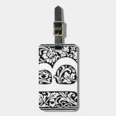 Initial B Monogramm. Muster für benutzerdefinierte Gepäckanhänger (Vorderseite vertikal)