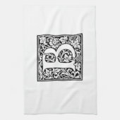 Initial B Monogramm. Muster für benutzerdefinierte Küchentuch (Vertikal)