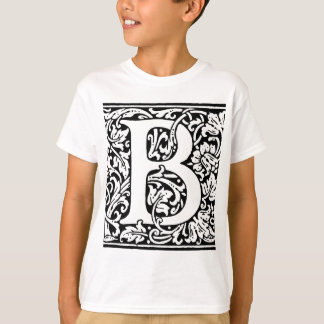 Initial B Monogramm. Muster für benutzerdefinierte T-Shirt