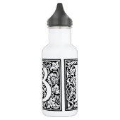 Initial B Monogramm. Muster für benutzerdefinierte Trinkflasche (Links)