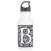 Initial B Monogramm. Muster für benutzerdefinierte Trinkflasche (Vorderseite)