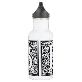 Initial B Monogramm. Muster für benutzerdefinierte Trinkflasche (Rechts)