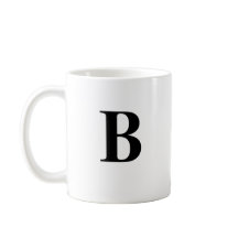 Initial B & Personalisiert Name Kaffee Tasse