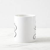 Initial B, Vintage Bluebells Kaffee Tasse (Mittel)