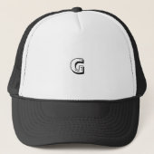 Initial bedruckte Cap-Cool für das G-Letter-Monogr Truckerkappe (Vorderseite)
