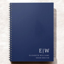 Initial beruflich Navy Blue Business Monogram