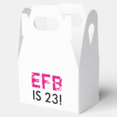 Initial Birthday Gable Favor Box Geschenkschachtel (Geöffnet)