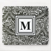 Initial Black and White William Morris Monogram Mousepad (Vorne)