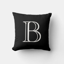 Initial Black & White Letter Monogram