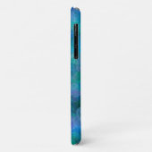 Initial Blue Bokeh Abstrakte digitale Kunst Case-Mate iPhone Hülle (Hinten/Links)