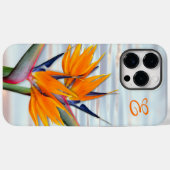 Initial Blume-Monogramm Case-Mate iPhone Hülle (Rückseite (Horizontal))