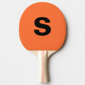 Initial Burnt Orange für benutzerdefinierte Monogr Tischtennis Schläger (Vorderseite)