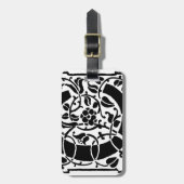 Initial C Monogramm. Maßgeschneidertes Muster für  Gepäckanhänger (Vorderseite vertikal)