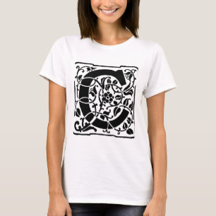Initial C Monogramm. Maßgeschneidertes Muster für  T-Shirt
