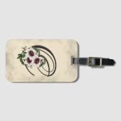 Initial C, Vintag Clematis Gepäckmarke Gepäckanhänger (Vorderseite (Horizontal))