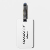 Initial & City ist Zuhause-Gepäckanhänger Gepäckanhänger (Rückseite vertikal)