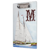 Initial-Clip-Board für das Segel Klemmbrett (Links)