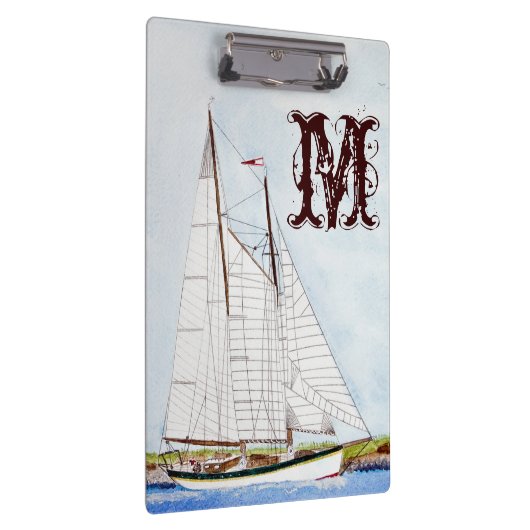 Initial-Clip-Board für das Segel Klemmbrett (Rechts)