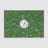Initial Custom Glitzer Sparkle Glam Monogram Seidenpapier (Vorderseite)