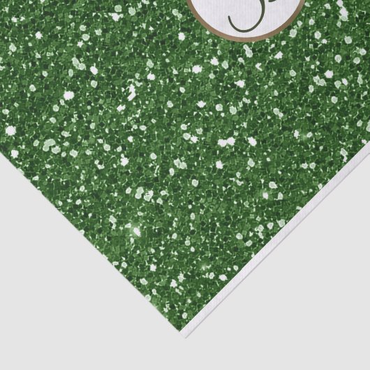 Initial Custom Glitzer Sparkle Glam Monogram Seidenpapier (Ausschnitt)