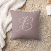 Initial Custom Letter B Monogram Kissen (Decke)