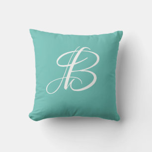 Initial Custom Letter B Monogram Kissen