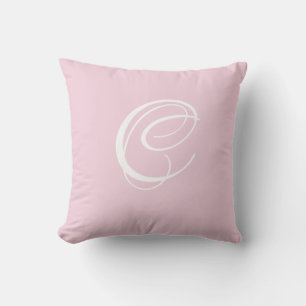 Initial Custom Letter C Monogram Kissen