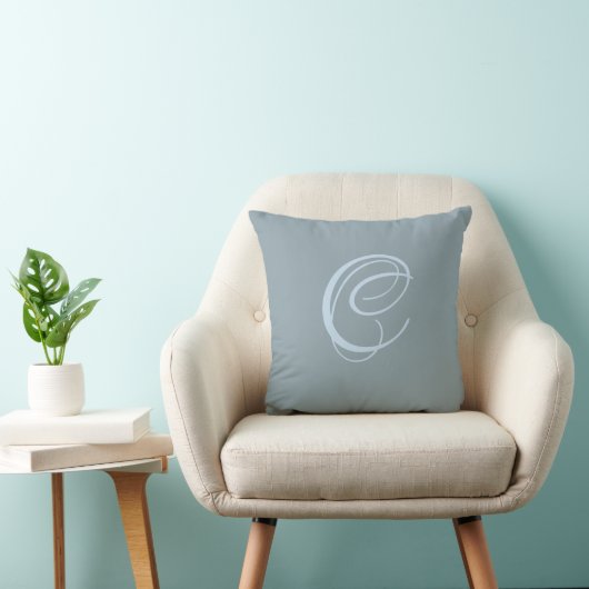Initial Custom Letter C Monogram Kissen (Stuhl )